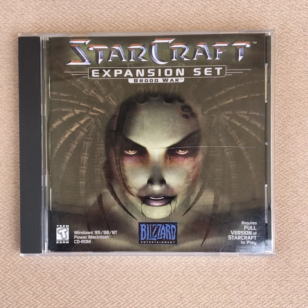 StarCraft and Expansion Set PC Game CDs
